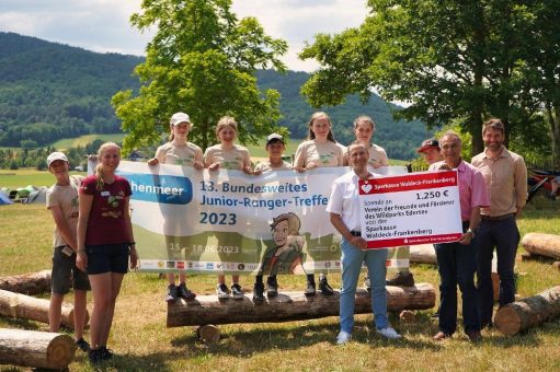 Sparkasse spendet 1.250 Euro für Bundesweites Junior-Ranger-Treffen