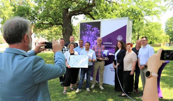 Lichtfest für neues Glasfasernetz im Unstrut-Hainich-Kreis