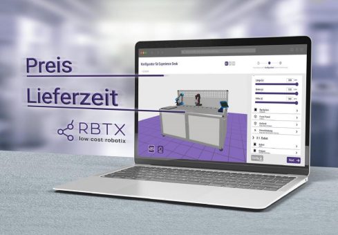 Fertige Robotik-Lösung in nur 1 Minute konstruiert mit dem RBTX Machine Planner