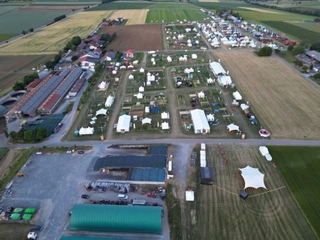 MEEVI-rent realisierte Strom- und Wasserinfrastruktur bei den Öko-Feldtagen