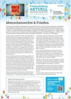 „Friedensbildung AKTUELL – Unterrichtsideen für die Schule“ mit neuer Ausgabe