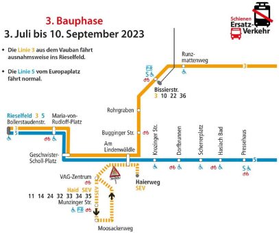 Neue Gleise für den Freiburger Südwesten