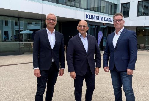 Drei Geschäftsführer lenken das Klinikum Darmstadt ab 1. Juli: Clemens Maurer, Dr. Jörg Noetzel und Michele Tarquinio