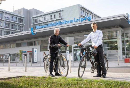 Schlussankunft am Universitätsklinikum Leipzig: 15. „Radtour pro Organspende“ von Helmstedt nach Leipzig