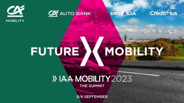 IAA Mobility 2023: Crédit Agricole Consumer Finance präsentiert ihre Tochtergesellschaften Crédit Agricole Auto Bank, Drivalia und Creditplus im September in München