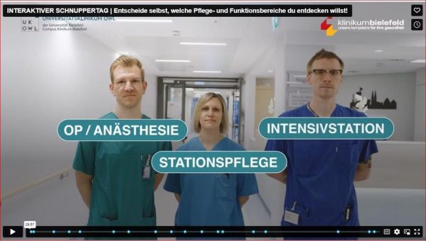 Innovation im Recruiting: Klinikum Bielefeld bringt den Schnuppertag aufs eigene Smartphone