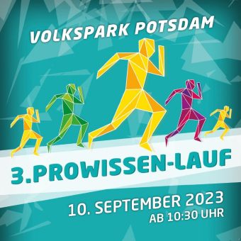 3. proWissen-Lauf im Volkspark Potsdam am 10. September 2023 – die Anmeldung läuft