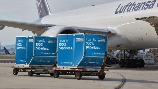 Lufthansa Cargo und Kühne+Nagel leisten Pionierarbeit beim papierlosen Frachttransport mit volldigitalem Sendungsverlauf