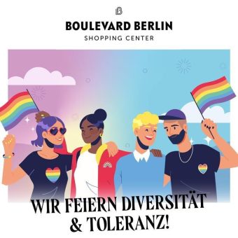 Boulevard Berlin feiert Diversität und Toleranz und verlängert den Pride Month bis zum CSD Berlin