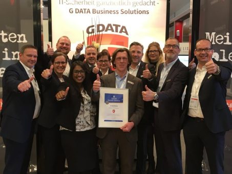 Champion Award an G DATA übergeben