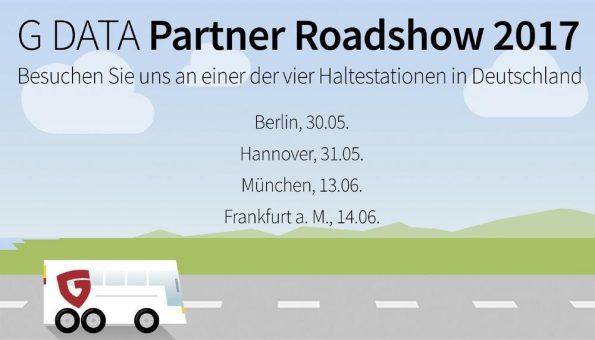 G DATA lädt zur Partner Roadshow 2017 ein