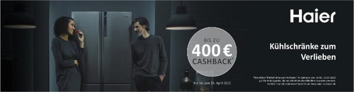 Sinnlicher TV-Spot von Haier Germany flankiert Cashback-Aktion