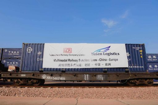 Yusen Logistics führt einen neuen grenzüberschreitenden multimodalen Transportdienst über das Hochgeschwindigkeitsbahnnetz zwischen China und Laos ein