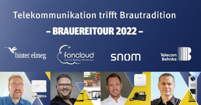 Telekommunikation trifft Brautradition: Roadshow 2022 mit bintec elmeg, foncloud, Snom und Telecom Behnke