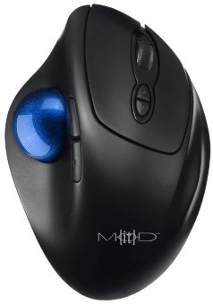 Mod-it Kabellose Trackball-Maus mit Bluetooth LMX-1204.wls, 7 Tasten, Scrollrad, 1.600 dpi