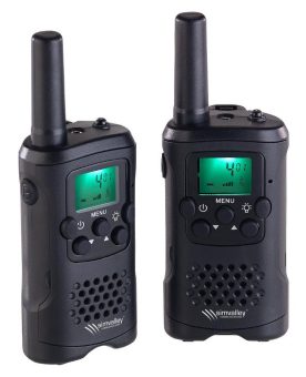 simvalley communications 2er-Set PMR-Funkgeräte WT-250 mit VOX, Taschenlampe, 8 Kanälen, 446 MHz, 10km