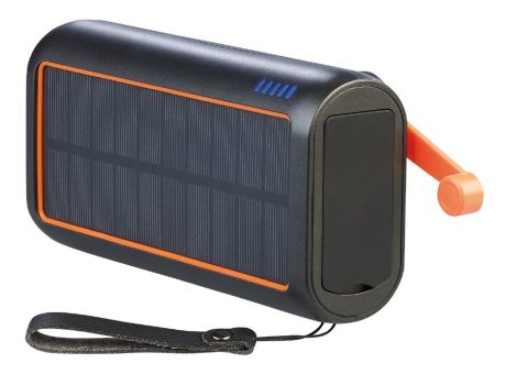 revolt Kurbel-Dynamo-Solar-Powerbank PB-200.k, 30.000mAh, 22,5 Watt PD, integr. Ladekabel