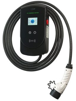 revolt WLAN-Wallbox WB-11 für E-Autos, Typ 2, bis 11 kW, 3-phasig, 5 m Ladekabel