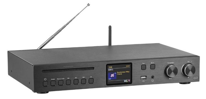 VR-Radio WLAN-HiFi-Receiver IRS-715, Internetradio, DAB+ & UKW, CD, Bluetooth, USB, 60 Watt