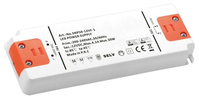 revolt LED-Transformator für 230 Volt (AC) zu 12 Volt (DC), unterstützt bis 75 Watt