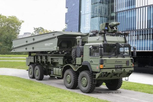 ANACONDA: GDELS und Rheinmetall präsentieren radbeweglichen taktischen Brückenleger auf HX 8×8- Basis auf der Fachtagung RÜ.NET 2023