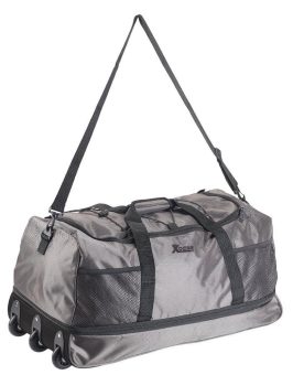 Xcase Reisetasche mit Trolley-Funktion, faltbar, erweiterbar, 75 – 100 l