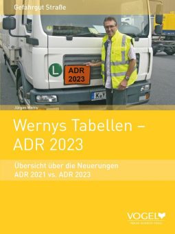 Neue Auflage: Wernys Tabellen – ADR 2023