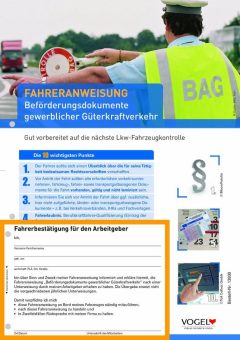 Neue Auflage: Fahreranweisung Beförderungsdokumente gewerblicher Güterkraftverkehr