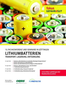 Lithiumbatterien – Transport. Lagerung. Entsorgung