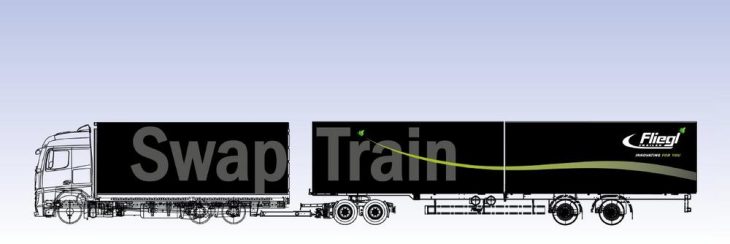 Lang-Lkw-Konzept für drei 7,45 m BDF-Wechselbrücken