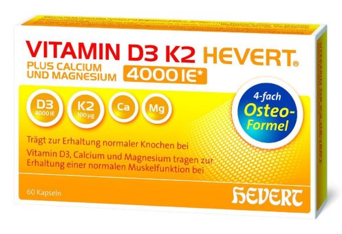 Neu: Vitamin D3 K2 Hevert plus Calcium und Magnesium 4000 IE