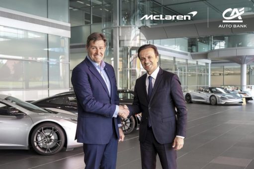 CA Auto Bank und McLaren Automotive geben eine neue Vereinbarung für McLaren Financial Services bekannt