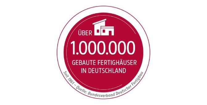 Über eine Million Fertighäuser seit 1961 in Deutschland