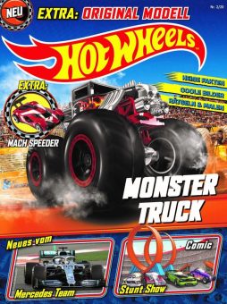 Die Hot Wheels rasen mit hoher Geschwindigkeit durch ihr neues Magazin