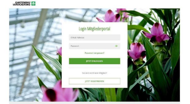 Online-Portal für Mitglieder: Gartenbau-Versicherung baut Service aus