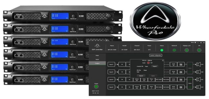 Wharfedale Pro bietet mit DSP Controller 1.1.8 noch mehr Funktionalität für  DP-F und DP-N Endstufen
