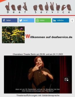 „The Mirror“ – australische Zirkusperformance in Deutscher Gebärdensprache