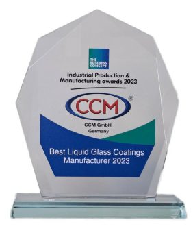 CCM gewinn den Award “BEST LIQUID GLASS COATINGS MANUFACTURER”