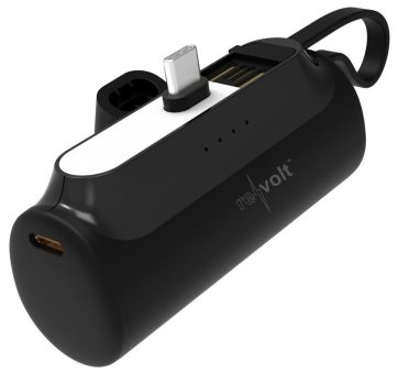 revolt Mini-Powerbank PB-270 mit USB-C-Stecker & USB-C-Buchse, 4.500 mAh, PD 20 Watt