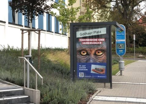 Ärzte gegen Tierversuche plakatiert in Göttingen