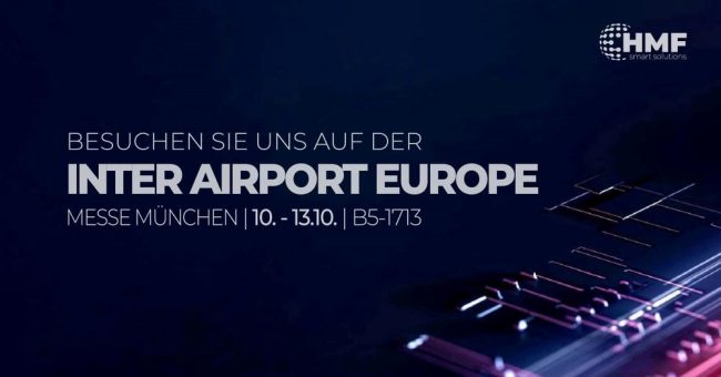 HMF Smart Solutions stellt auf der INTER AIRPORT EUROPE in München aus