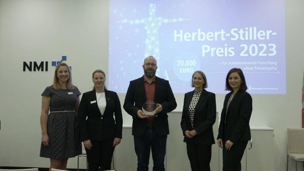 Verleihung des Herbert-Stiller-Preises für tierversuchsfreie Forschung in Tübingen