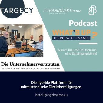 Podcast-News: What´S up, Corporate Finance mit der Beteiligungsbörse Deutschland