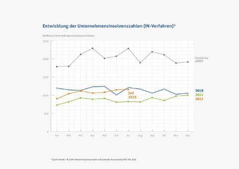 Juli 2023: Aktuelle Insolvenzen haben langfristige Ursachen