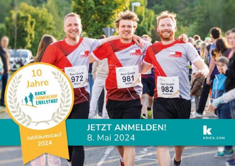 Anmeldung für den 10. Krick Firmenlauf in Eibelstadt