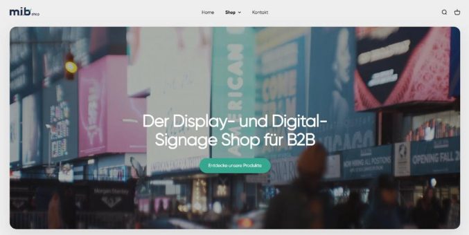 Neuer Online-Shop www.b2b-screen.de bietet Hardware für Digital-Signage für B2B, Schulen und Behörden