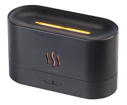 Carlo Milano Ultraschall-Aroma-Diffuser mit zuschaltbarer LED-Flamme, USB-Betrieb