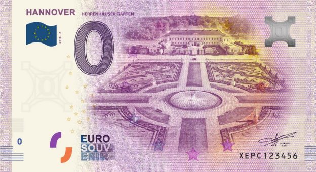 Neuer 0-Euro Schein von den Herrenhäuser Gärten!