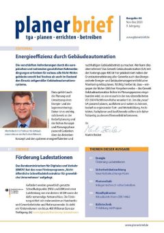 Energieeffiziente Gebäudeautomation im neuen Planerbrief Nr. 44