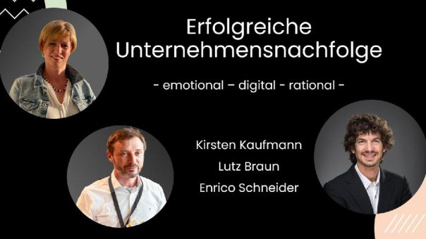 Online-Vortrag „Erfolgreiche Unternehmensnachfolge – emotional, digital, rational“ am 15. November